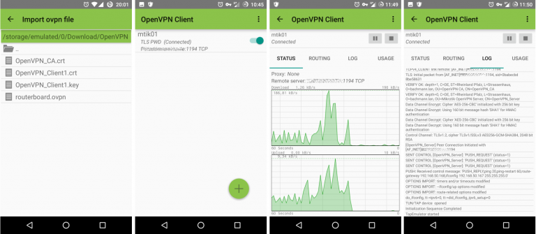 instal the new for android OpenVPN Client 2.6.6